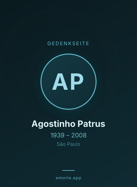 Gedenkportrait von Agostinho Patrus