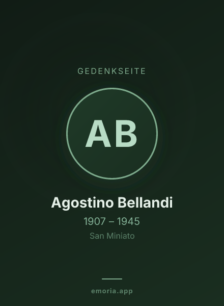 Gedenkportrait von Agostino Bellandi