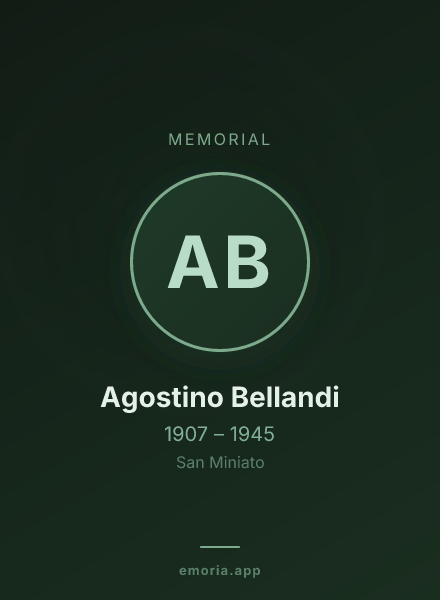 Memorial portrait of Agostino Bellandi