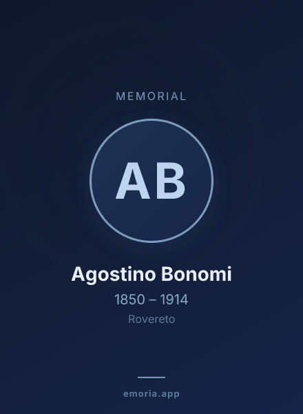 Memorial portrait of Agostino Bonomi