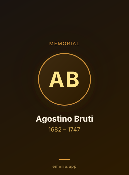 Memorial portrait of Agostino Bruti