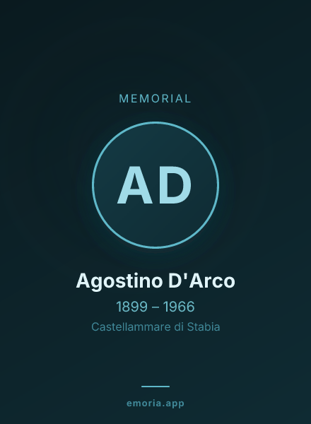 Memorial portrait of Agostino D'Arco