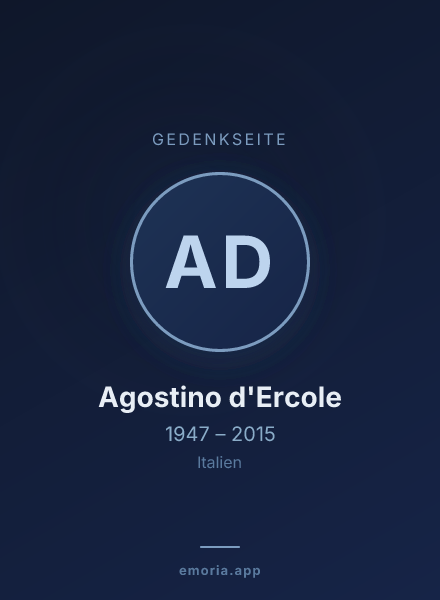 Gedenkportrait von Agostino d'Ercole