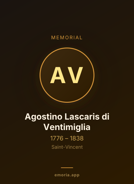 Memorial portrait of Agostino Lascaris di Ventimiglia