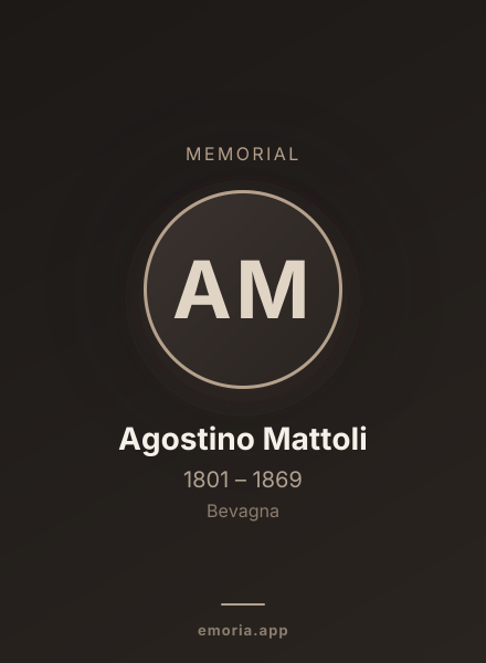 Memorial portrait of Agostino Mattoli