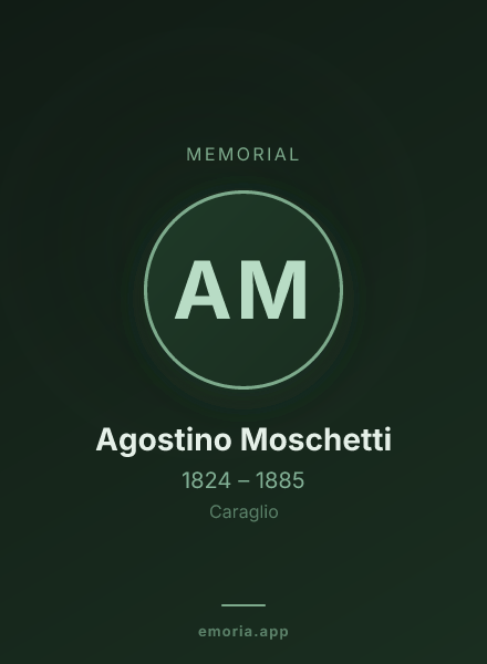 Memorial portrait of Agostino Moschetti