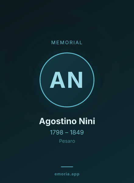 Memorial portrait of Agostino Nini