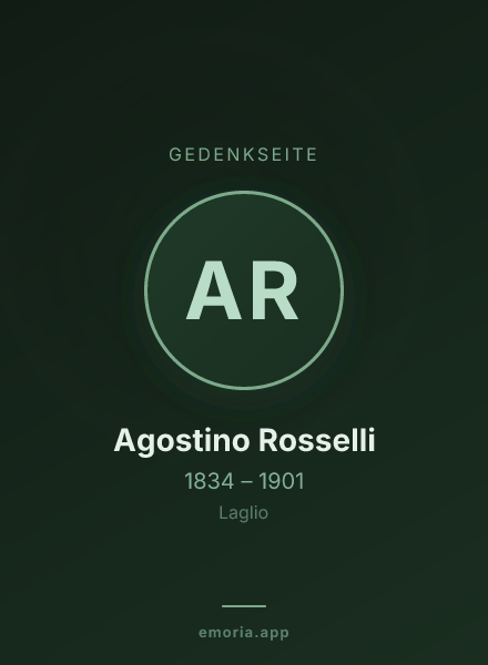Gedenkportrait von Agostino Rosselli