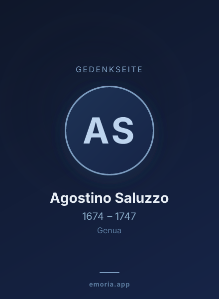 Gedenkportrait von Agostino Saluzzo