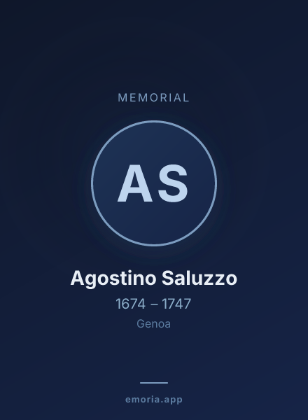Memorial portrait of Agostino Saluzzo