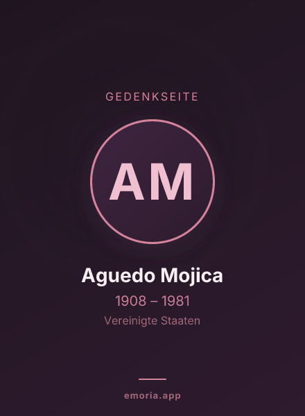 Gedenkportrait von Aguedo Mojica