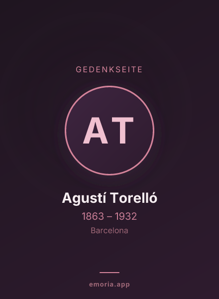 Gedenkportrait von Agustí Torelló