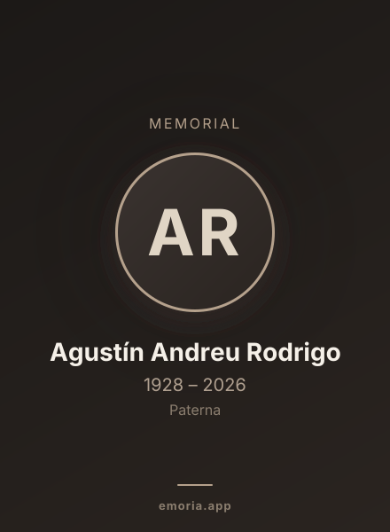 Memorial portrait of Agustín Andreu Rodrigo