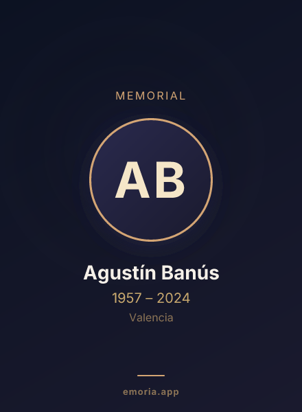 Memorial portrait of Agustín Banús