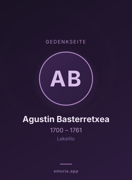 Gedenkportrait von Agustin Basterretxea