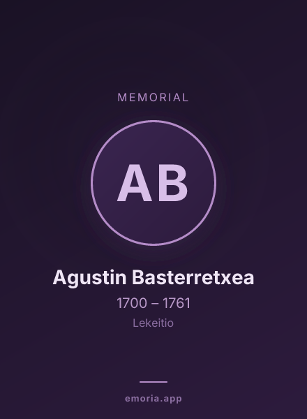 Memorial portrait of Agustin Basterretxea