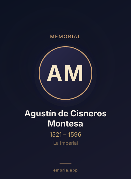 Memorial portrait of Agustín de Cisneros Montesa