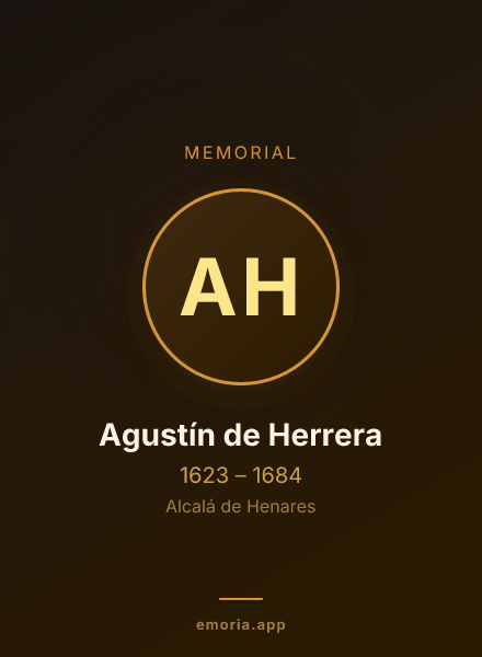 Memorial portrait of Agustín de Herrera