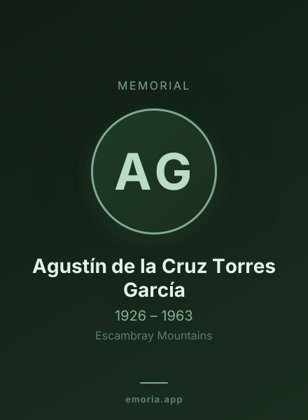 Memorial portrait of Agustín de la Cruz Torres García