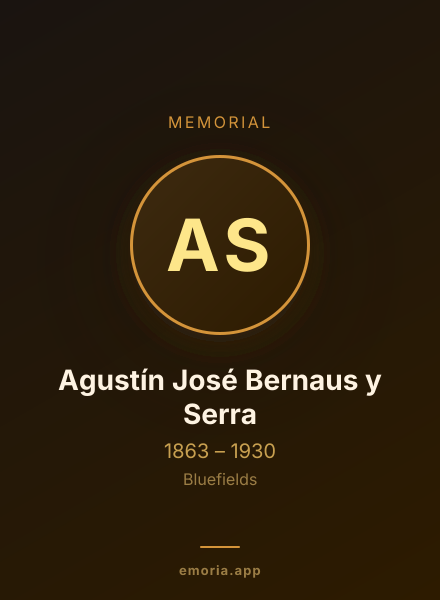 Memorial portrait of Agustín José Bernaus y Serra