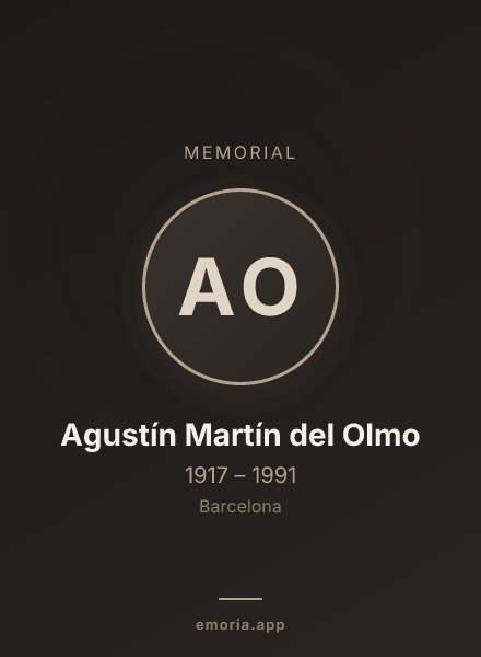 Memorial portrait of Agustín Martín del Olmo
