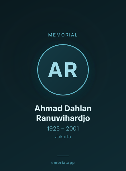 Memorial portrait of Ahmad Dahlan Ranuwihardjo