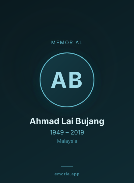 Memorial portrait of Ahmad Lai Bujang