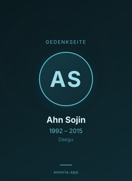 Gedenkportrait von Ahn Sojin