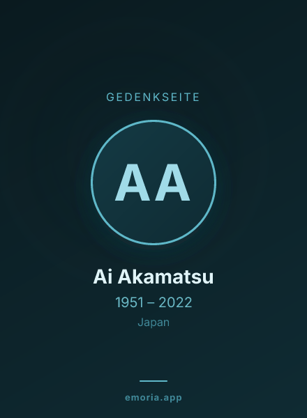 Gedenkportrait von Ai Akamatsu