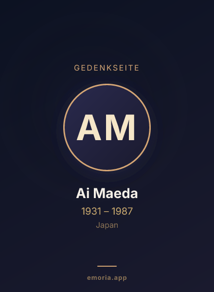 Gedenkportrait von Ai Maeda