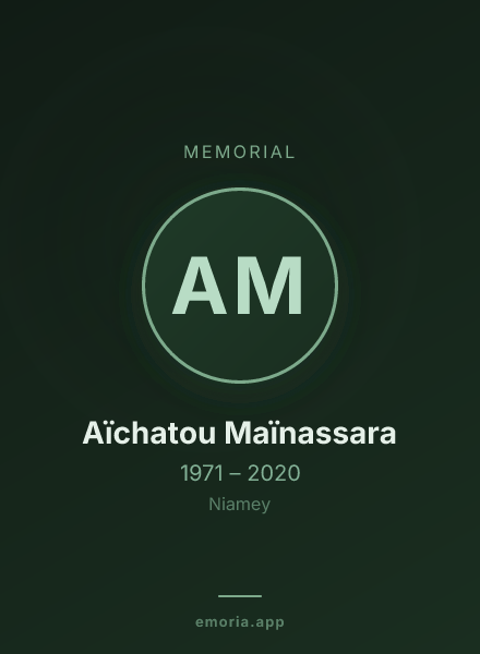 Memorial portrait of Aïchatou Maïnassara