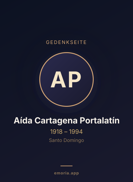 Gedenkportrait von Aída Cartagena Portalatín