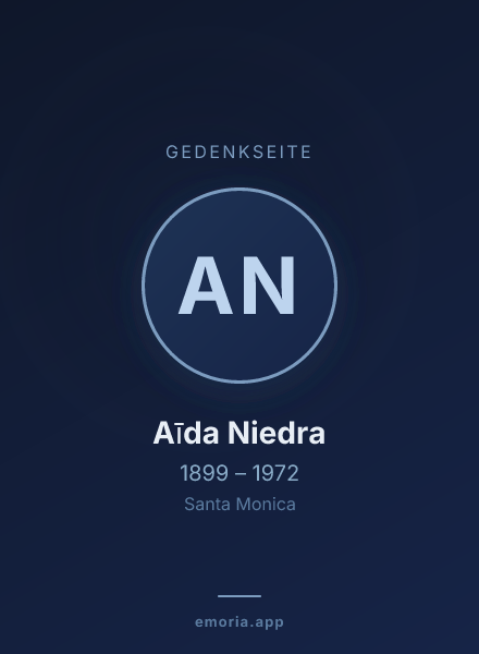Gedenkportrait von Aīda Niedra