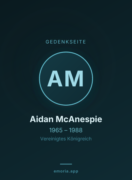 Gedenkportrait von Aidan McAnespie