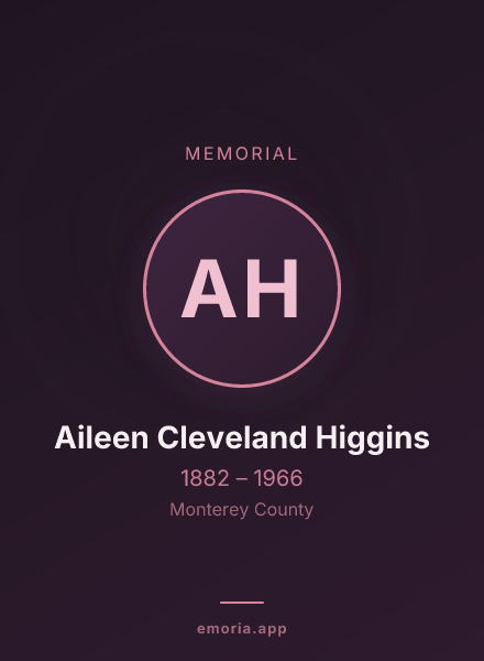 Memorial portrait of Aileen Cleveland Higgins
