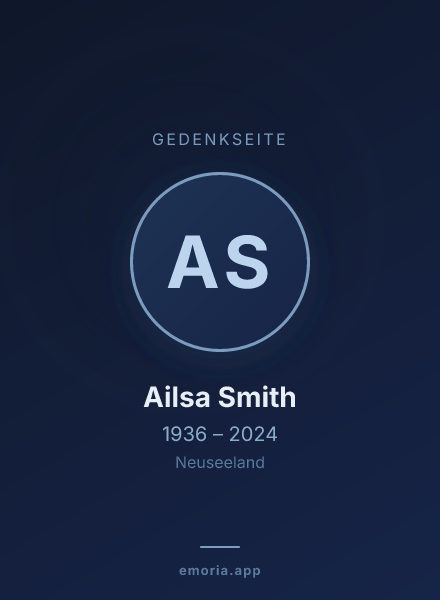 Gedenkportrait von Ailsa Smith