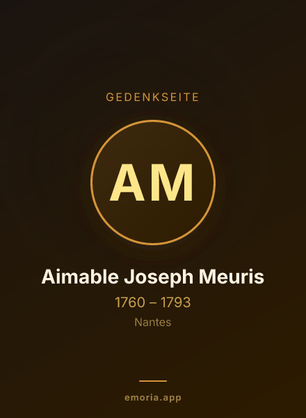 Gedenkportrait von Aimable Joseph Meuris