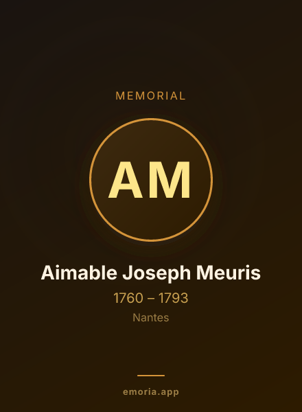 Memorial portrait of Aimable Joseph Meuris