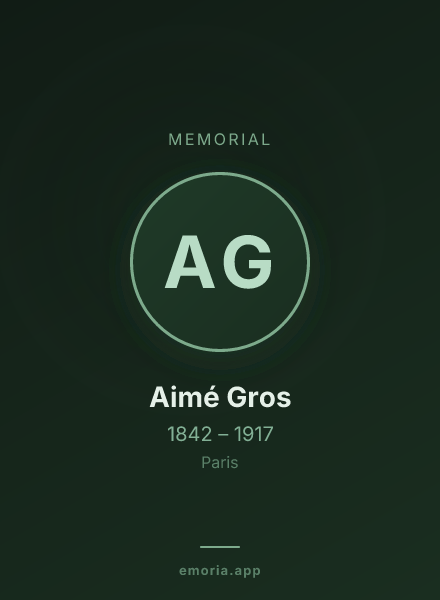 Memorial portrait of Aimé Gros