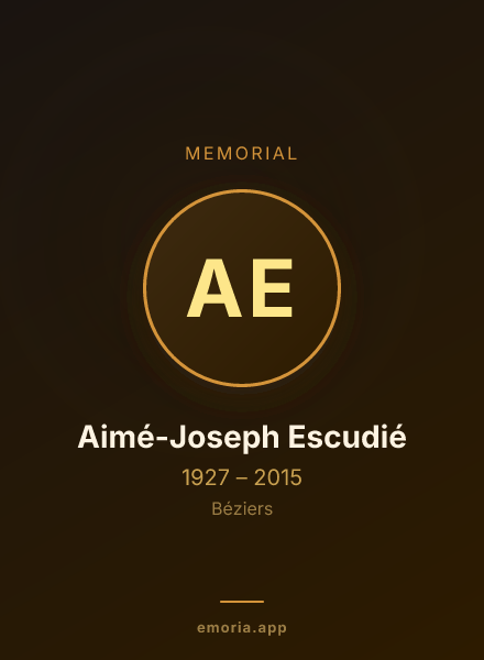 Memorial portrait of Aimé-Joseph Escudié