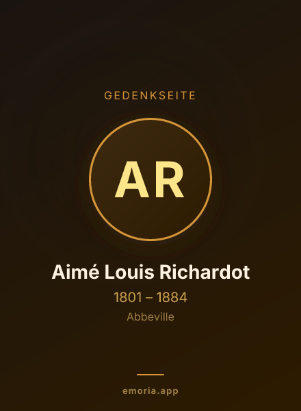 Gedenkportrait von Aimé Louis Richardot