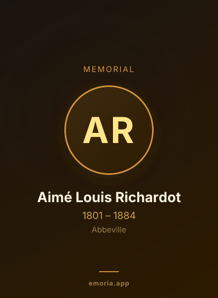 Memorial portrait of Aimé Louis Richardot