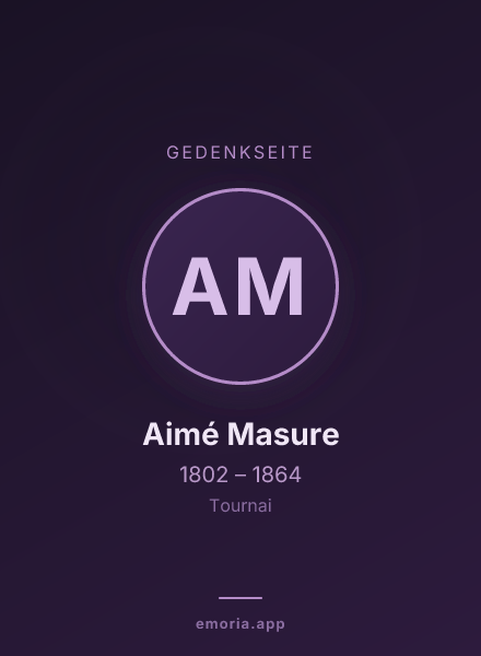 Gedenkportrait von Aimé Masure