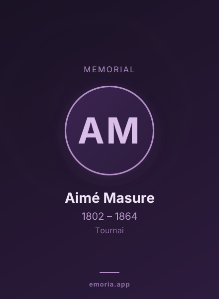 Memorial portrait of Aimé Masure