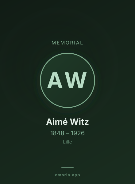 Memorial portrait of Aimé Witz