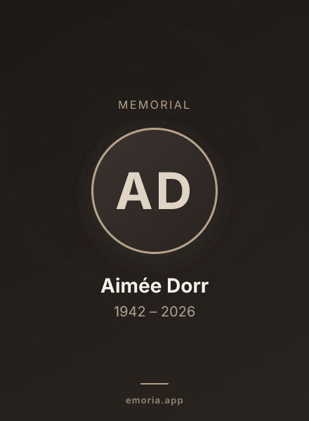 Memorial portrait of Aimée Dorr