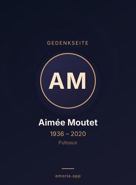 Gedenkportrait von Aimée Moutet