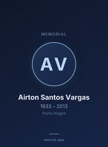 Memorial portrait of Airton Santos Vargas