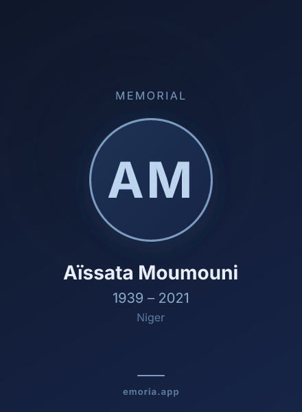 Memorial portrait of Aïssata Moumouni