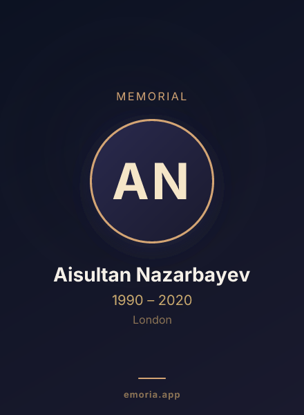 Memorial portrait of Aisultan Nazarbayev